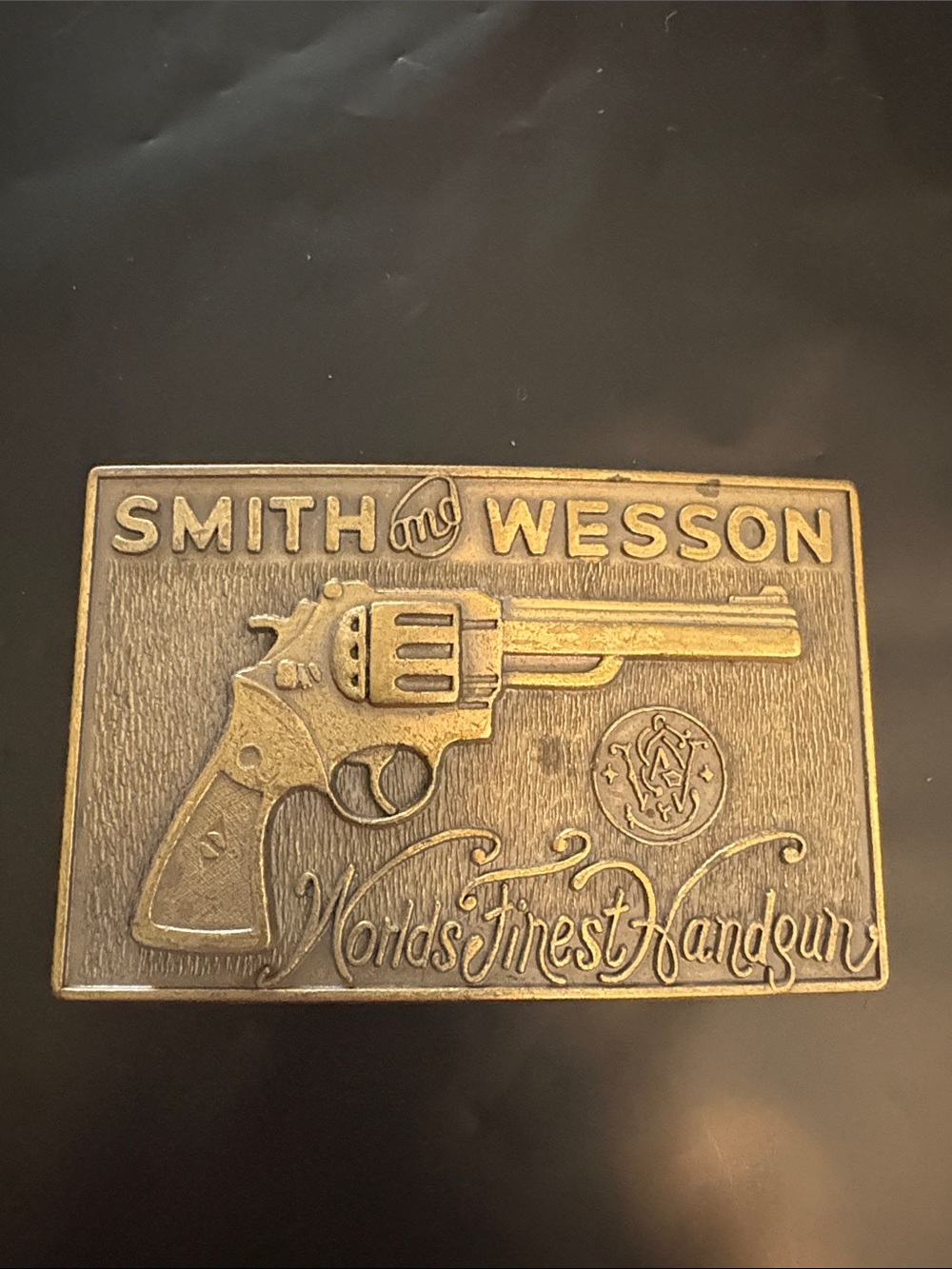 Smith and Wesson Vintag Revolver Belt Buckle